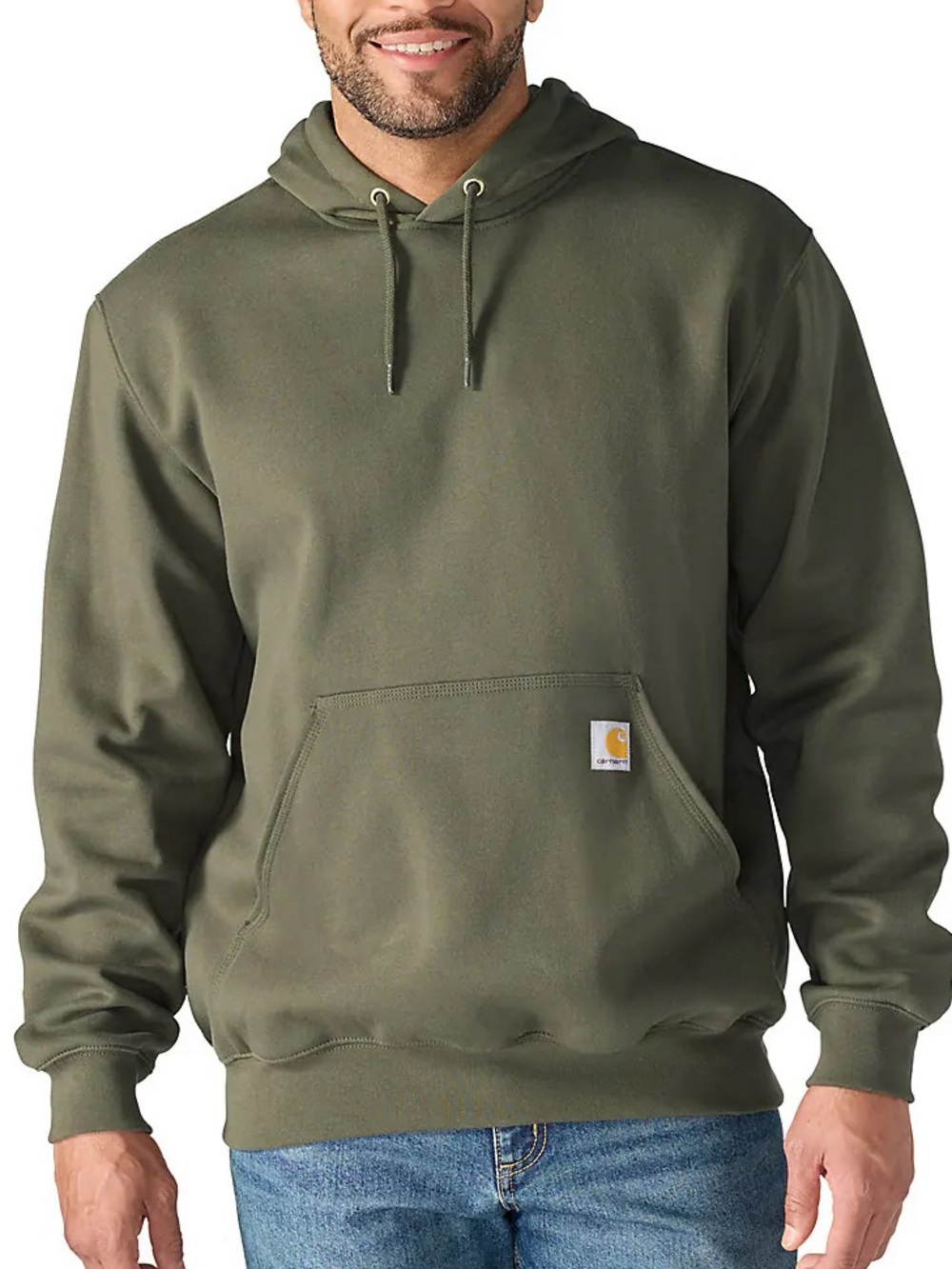 Carhartt Olive Green Hooded Pullover